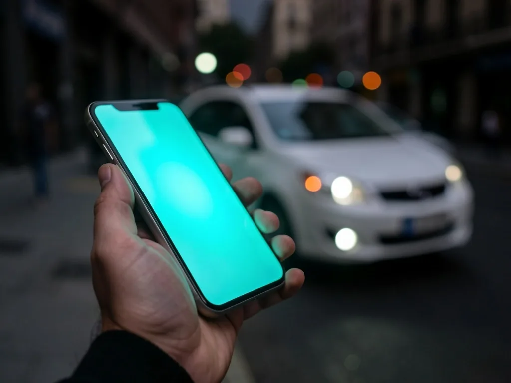 Usuario buscando auto disponible en la aplicación