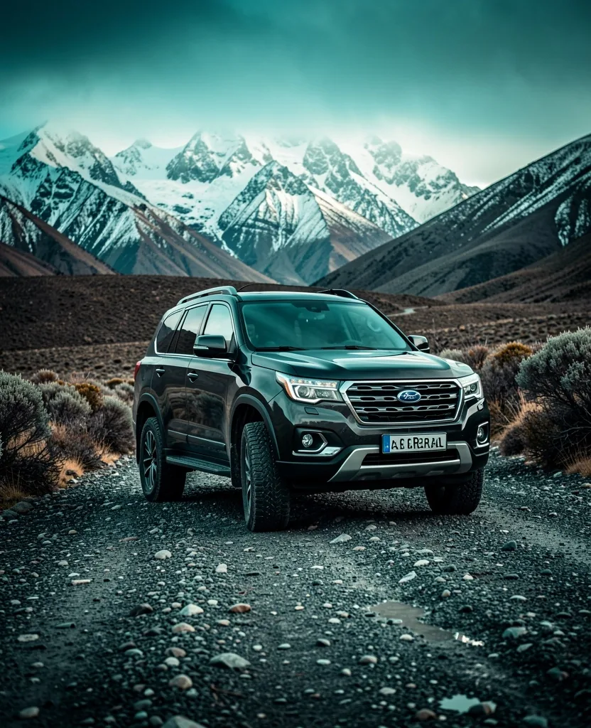 SUV categoría crossover en ruta de montaña patagónica